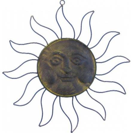Kovové slunce 39cm dekorace - IntArt