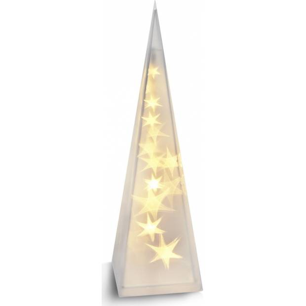 LED vánoční pyramida, 3D efekt světla, 45cm, 3 x AA, teplá bílá 1V43 Solight
