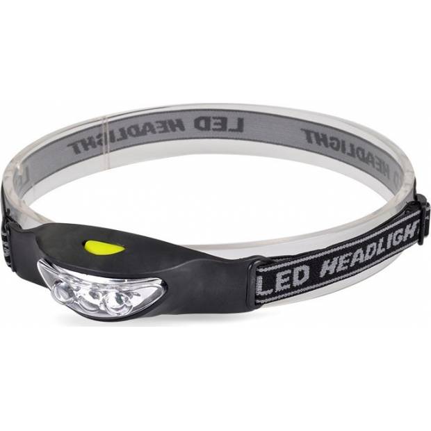 čelová LED svítilna, 3x LED, černo-šedá, 2x CR2032 WH17 Solight
