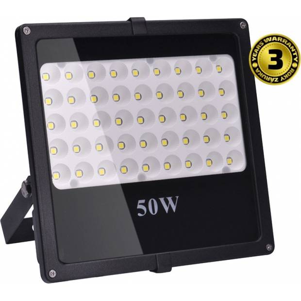 LED venkovní reflektor, 50W, 4250lm, AC 230V, černá WM-50W-F Solight