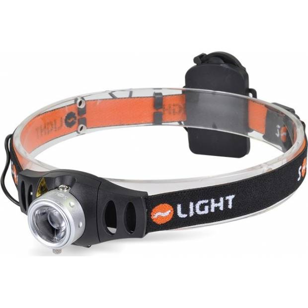 LED stmívatelná čelová svítilna , 3W Cree, 140lm, fokus, 3x AAA WH22 Solight