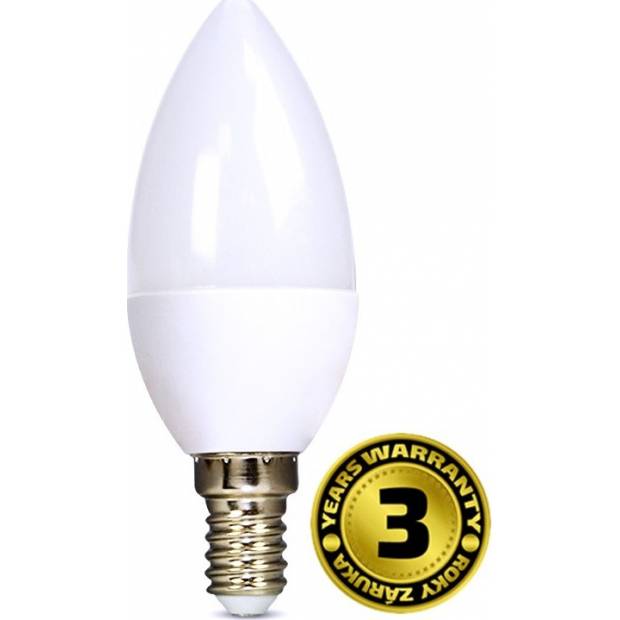 Žárovka LED WZ421 svíčka, 6W, E14, 6000K, 450lm, studená bílá WZ421 Solight