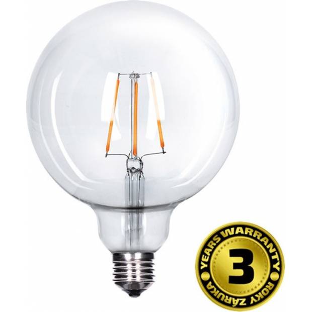 Žárovka LED WZ523 E27, 230V, 8W, 810lm, teplá bílá, Globe retro WZ523 Solight
