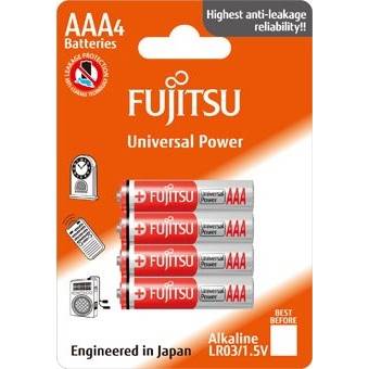 Fujitsu Universal Power alkalická baterie LR03/AAA, blistr 4ks
