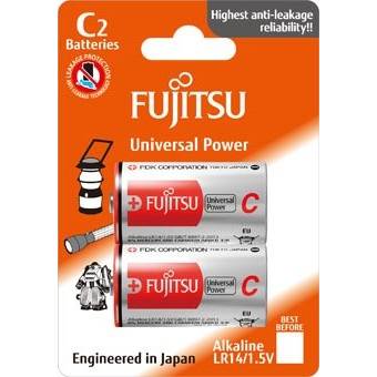 Fujitsu Universal Power alkalická baterie LR14/C, blistr 2ks