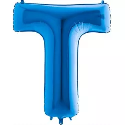 Nafukovací balónek písmeno T modré 102 cm - Grabo