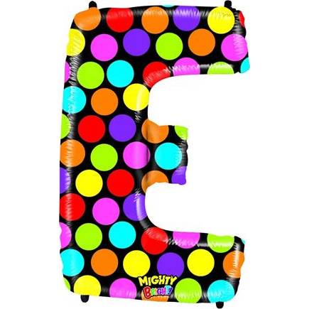 Nafukovací balónek písmeno E barevné 102 cm - Grabo