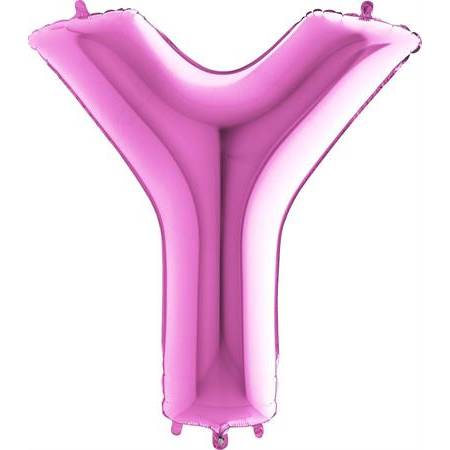 Nafukovací balónek písmeno Y růžové 102 cm - Grabo