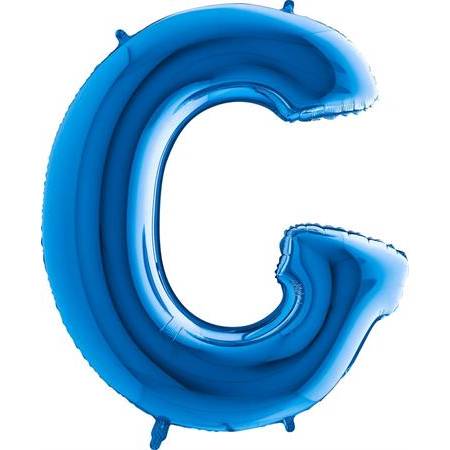 Nafukovací balónek písmeno G modré 102 cm - Grabo
