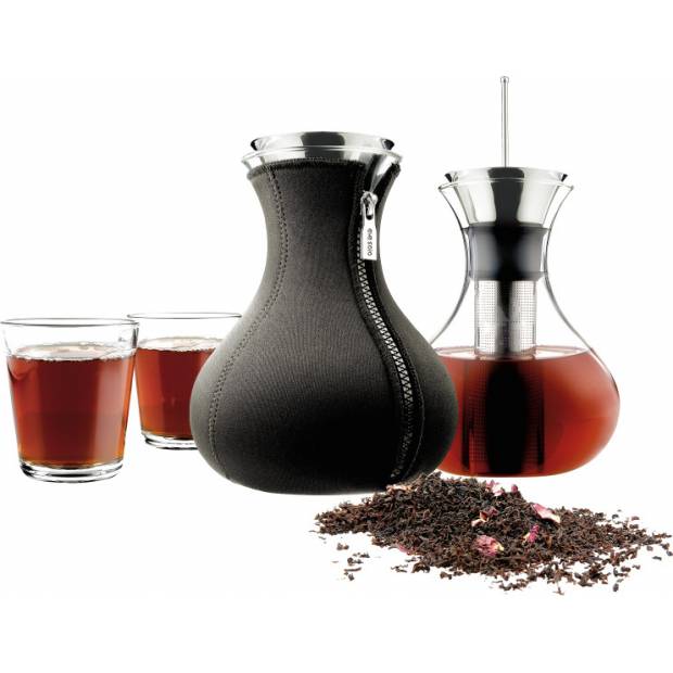 Tea maker 1l+ 2 sklenice, černý, 567540 eva solo