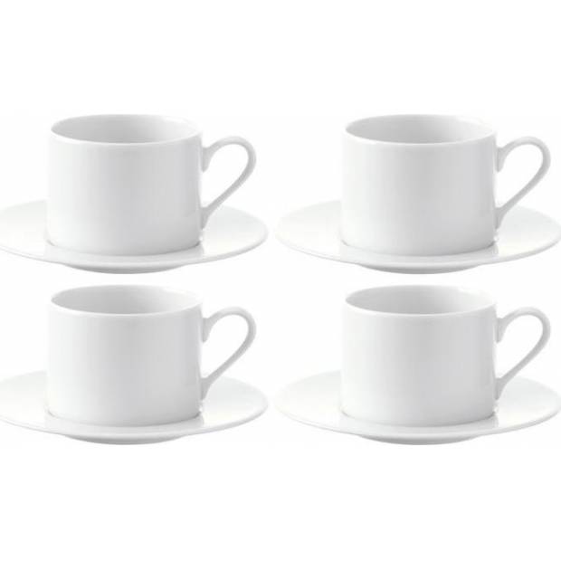 Dine hrnek s podšálkem na čaj/kávu 0,25L, set 4ks, P034-11-997 LSA International