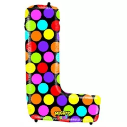 Nafukovací balónek písmeno L barevné 102 cm - Grabo