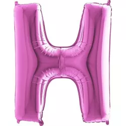Nafukovací balónek písmeno H růžové 102 cm - Grabo