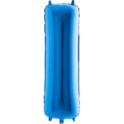 Nafukovací balónek písmeno I modré 102 cm - Grabo