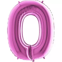 Nafukovací balónek písmeno O růžové 102 cm - Grabo
