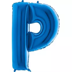 Nafukovací balónek písmeno P modré 102 cm - Grabo