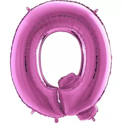 Nafukovací balónek písmeno Q růžové 102 cm - Grabo
