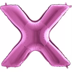 Nafukovací balónek písmeno X růžové 102 cm - Grabo