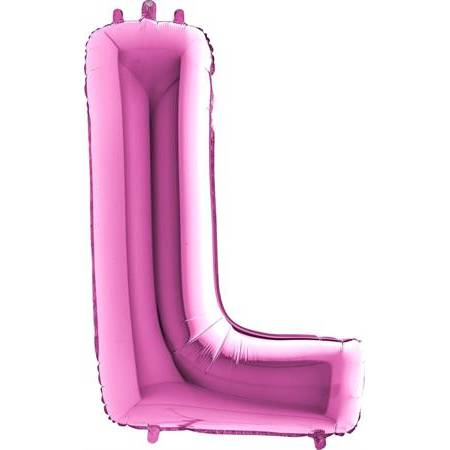 Nafukovací balónek písmeno L růžové 102 cm - Grabo
