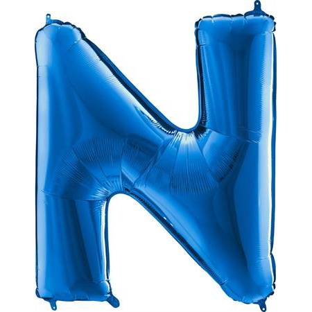 Nafukovací balónek písmeno N modré 102 cm - Grabo