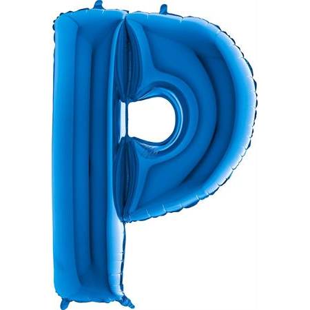 Nafukovací balónek písmeno P modré 102 cm - Grabo