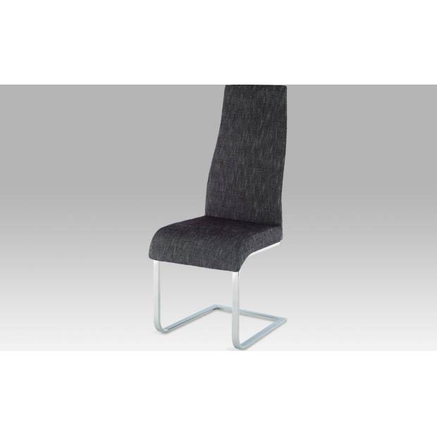 Jídelní židle chrom / látka šedo-stříbrná AC-1817 SIL2 Art