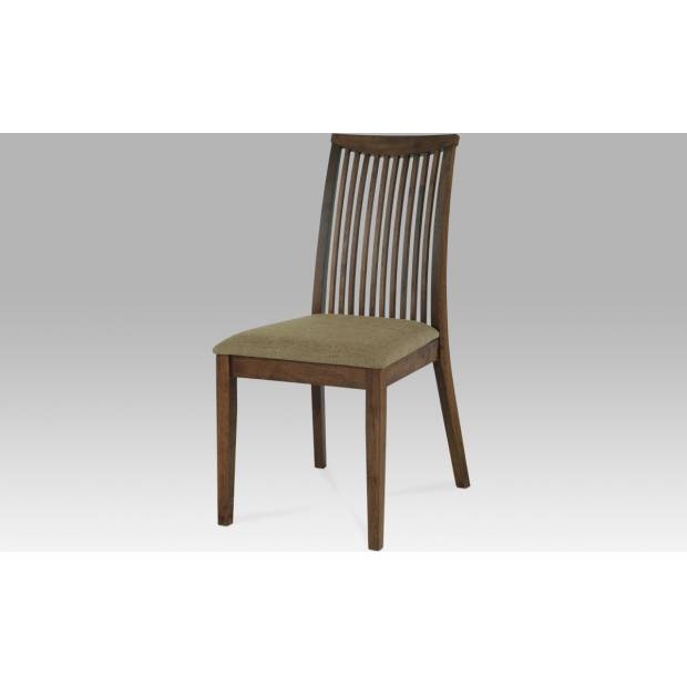 Jídelní židle, barva ořech, potah pískový ARC-7177 WAL Art