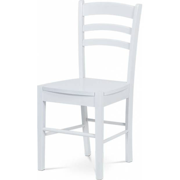 Jídelní židle celodřevěná, bílá AUC-004 WT Art
