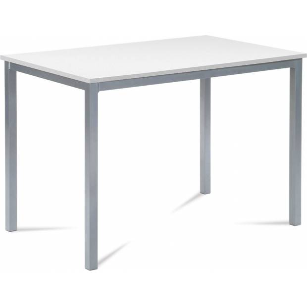 Jídelní stůl 110x70 cm, MDF bílá / šedý lak GDT-202 WT Art