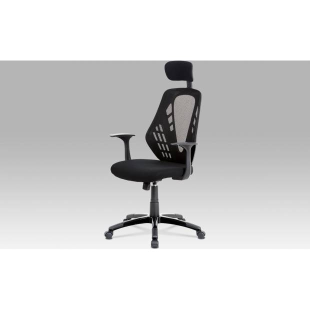 Kancelářská židle, houpací mech., černá, plastový kříž KA-K105 BK Art