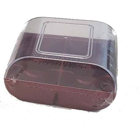 Plastová krabička na sušenky tmavě červená - Silikomart