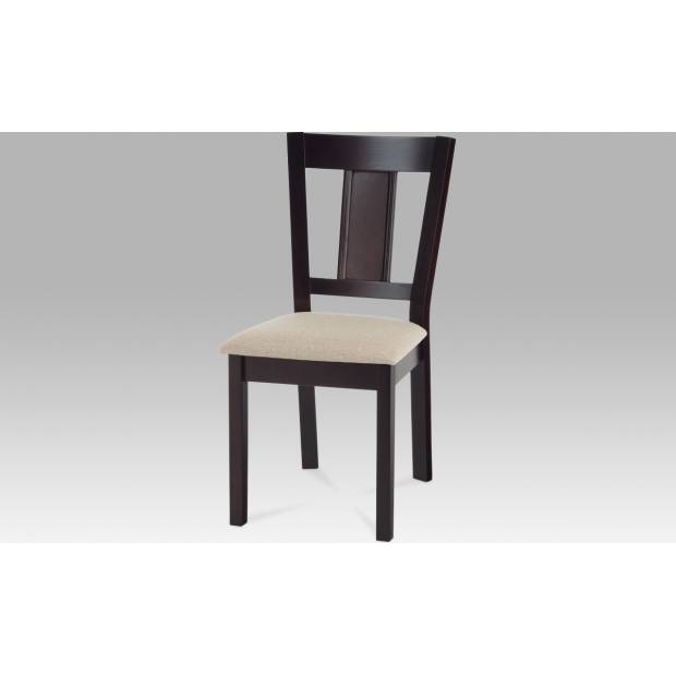 Jídelní židle, wenge / potah krémový WDC-155 BK Art