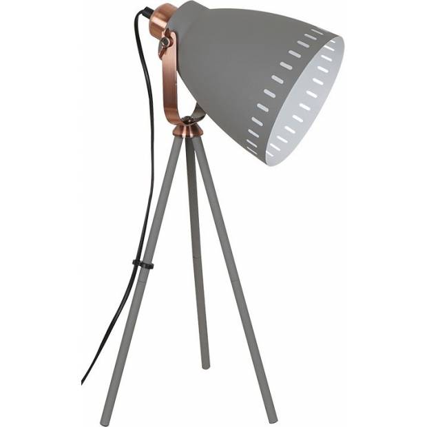 stolní lampa Torino, trojnožka, 52cm, E27, šedá WA002-G Solight