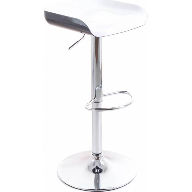 Barová židle Whieta plastová white/black 60023085 G21