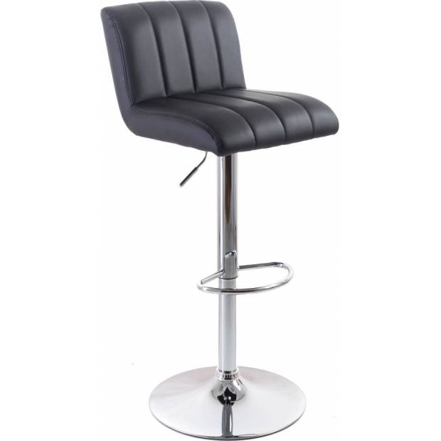 Barová židle Malea koženková, prošívaná black 60023096 G21