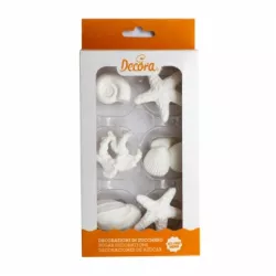 Cukrová dekorace na dort moře 6ks - Decora
