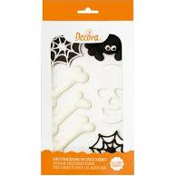 Cukrová dekorace na dort Halloween kosti a lebky - Decora