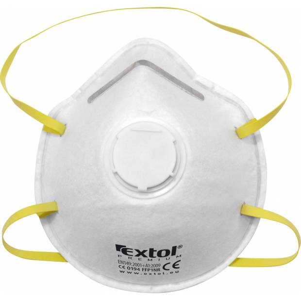 respirátory s výdechovým ventilem FFP1, sada 5ks, tvarované, FFP1 8856715 EXTOL PREMIUM