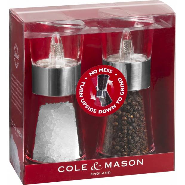 Cole & Mason FLIP CHROME dárková sada, mlýnek na pepř a sůl 154mm H581780 DKB Household UK Limited