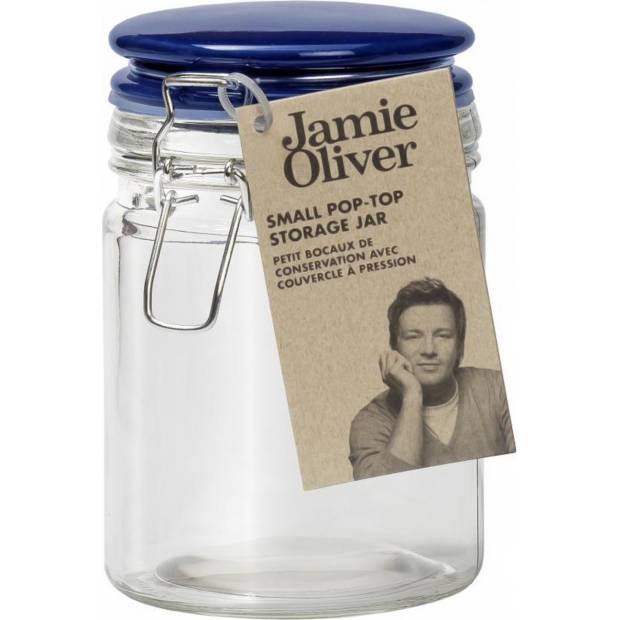 Jamie Oliver skleněná dóza malá na potraviny, tm. modrá JK8001 DKB Household UK Limited