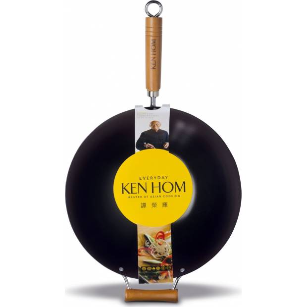 Ken Hom wok rodinná pánev z uhlíkové oceli, 35 cm, řada Everyday KH135001 DKB Household UK Limited