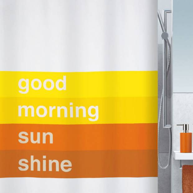 Sprchový závěs GOOD MORNING orange 180 x 200 cm 1016734 SPIRELLA