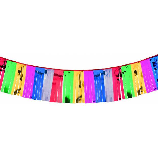 Girlanda střapce 4 m, různobarevná, nehořlavá 18770 PAP STAR