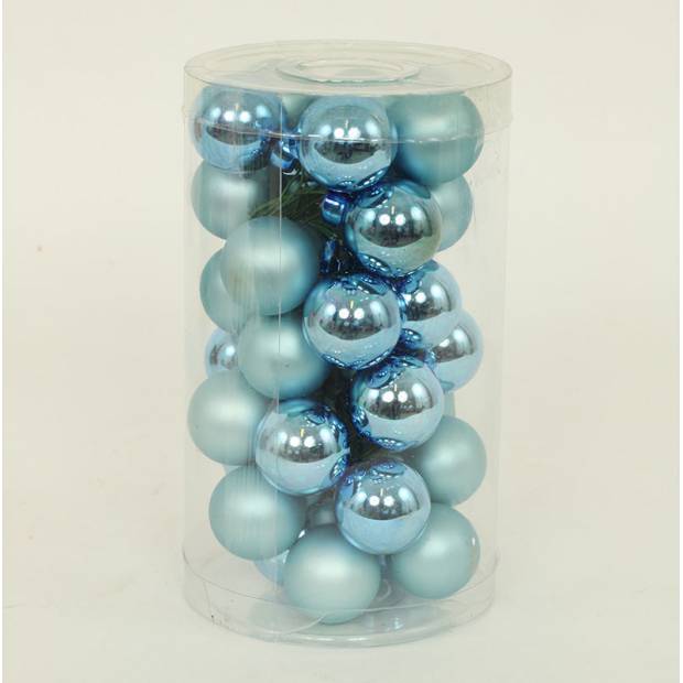 Ozdoby skleněné na drátku, pr.2.5cm, cena za 1 balení VAK020-modra2 Art