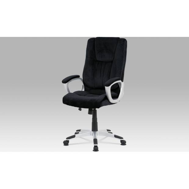 Kancelářská židle, černá látka, houpací mech, plastový kříž KA-N717 BK2 Art