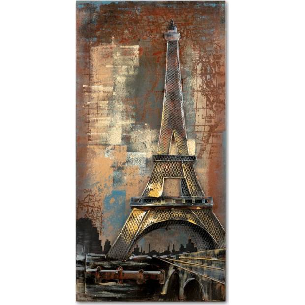 Obraz - Eiffelova věž, ruční olejomalba na kovu DOR062 Art