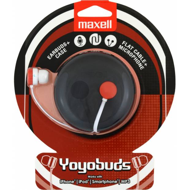 303744 YOYO BUDS RED+BLACK 35047199 MAXELL