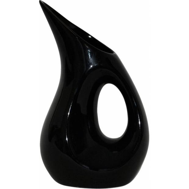 Váza keramická černá HL667122 Art
