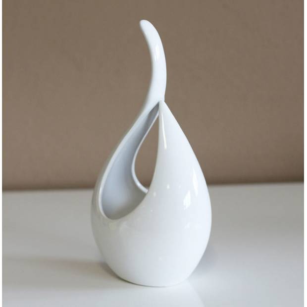 Váza keramická  - bílá HL751357 Art