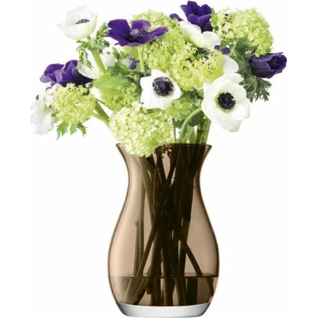 Flower Posy  skleněná váza 20cm, mocha, LSA, Handmade G1306-20-552 LSA International